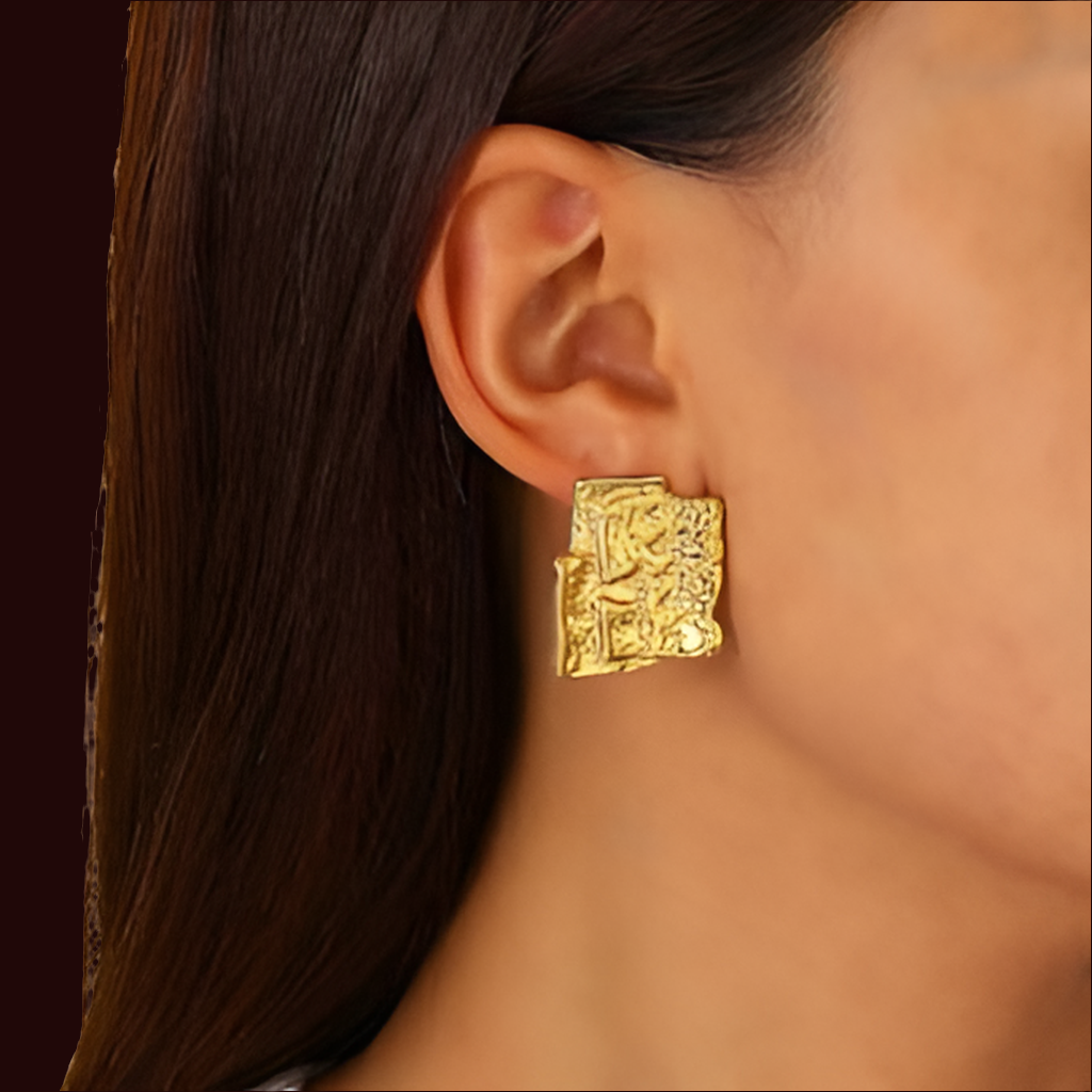 18K gold plated Stainless steel earrings, Intensity
89574-0