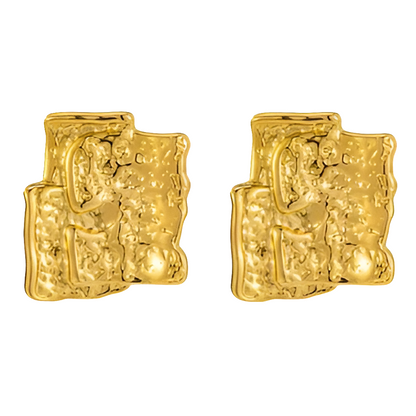 18K gold plated Stainless steel earrings, Intensity
89574-0