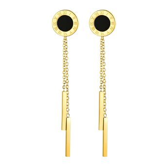 18K gold plated Stainless steel earrings, Intensity
87909-0